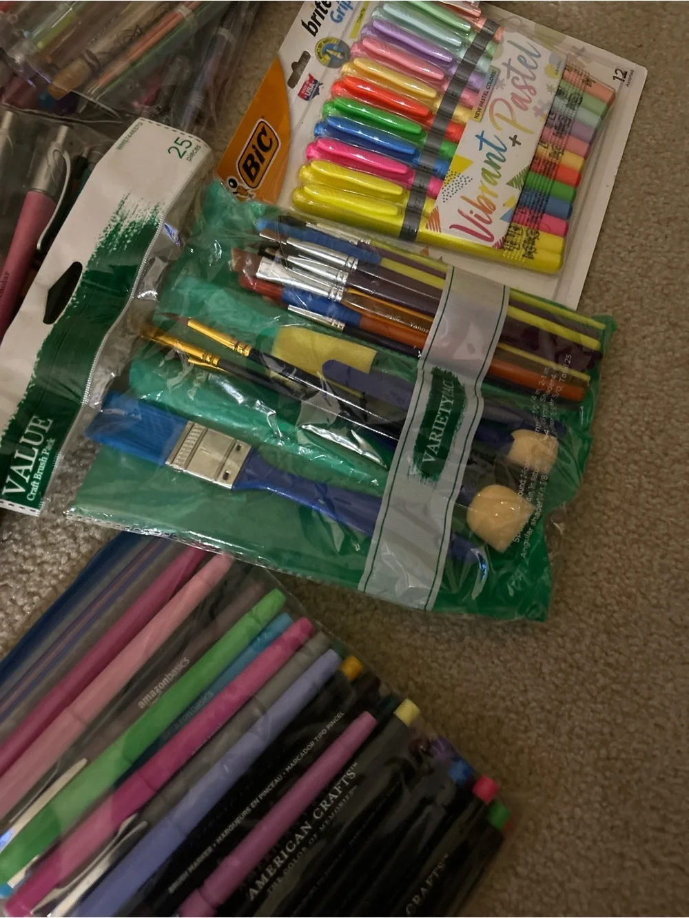 Assorted Purple & Multicolor Home Office Stationery Set